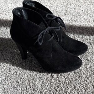 Paul Green Black Suede “New York” Booties
